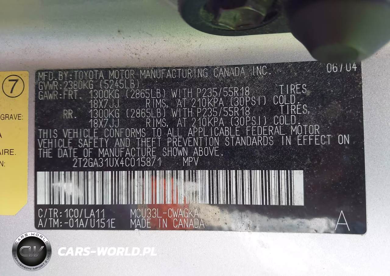 2004 Lexus Rx 330 VIN:2T2GA31UX4C015871 - 9