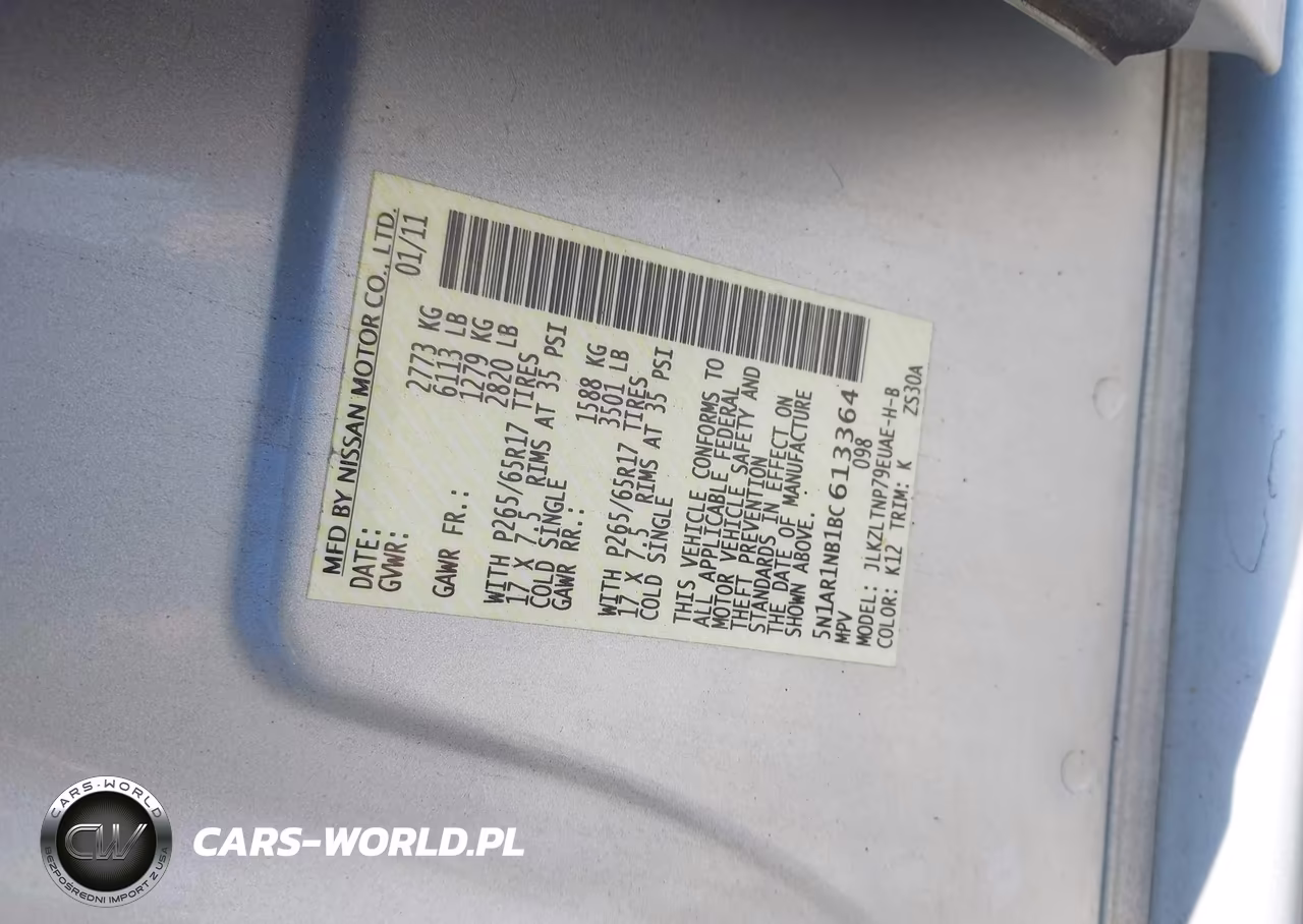 2011 Nissan Pathfinder Silver VIN:5N1AR1NB1BC613364 - 9