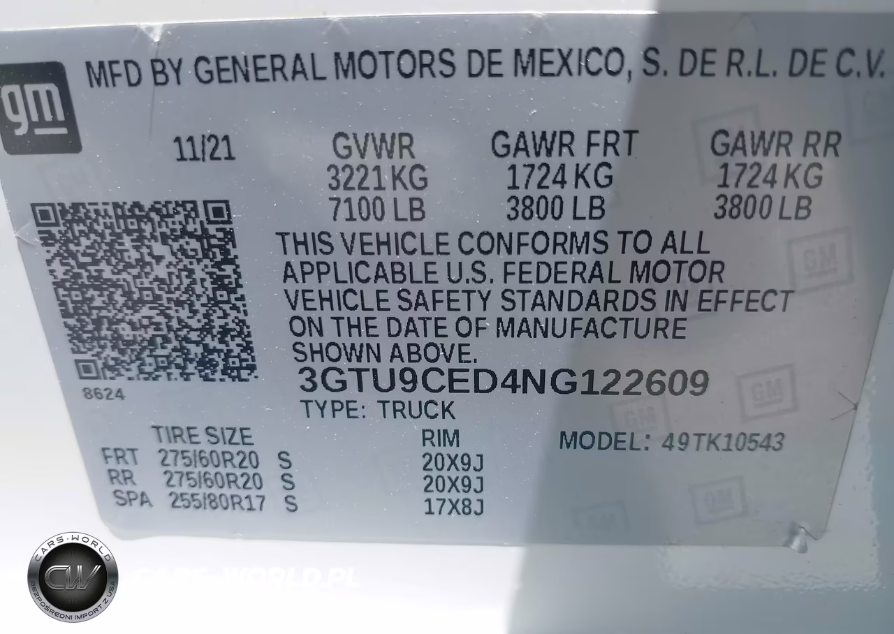 2022 GMC Sierra 1500 Limited 4Wd Short Box Elevation VIN:3GTU9CED4NG122609 - 9