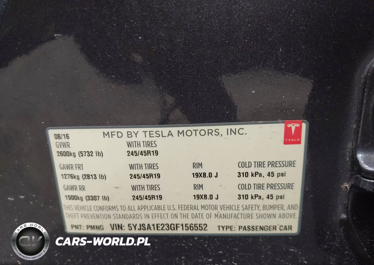 2016 Tesla Model S VIN:5YJSA1E23GF156552 - 9