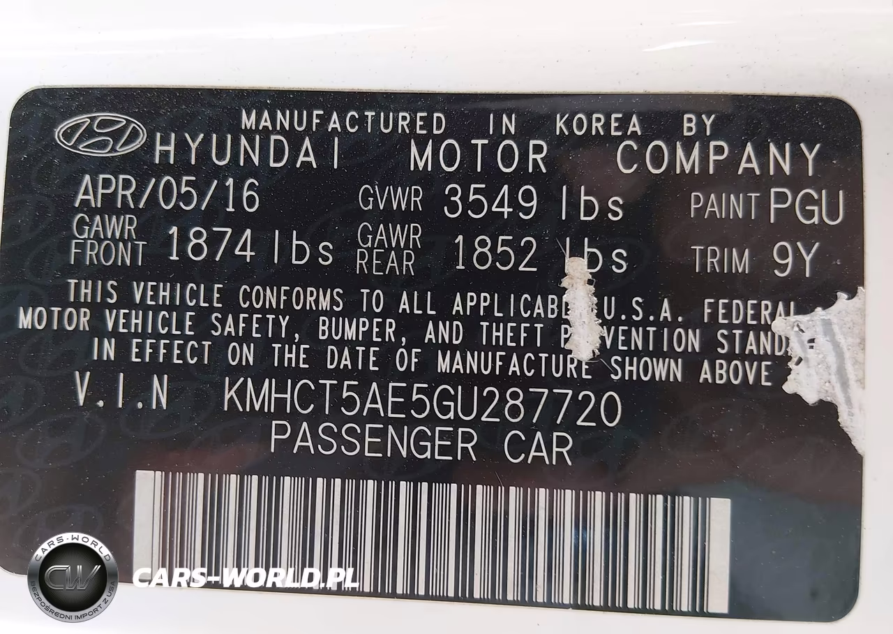 2016 Hyundai Accent Se VIN:KMHCT5AE5GU287720 - 9