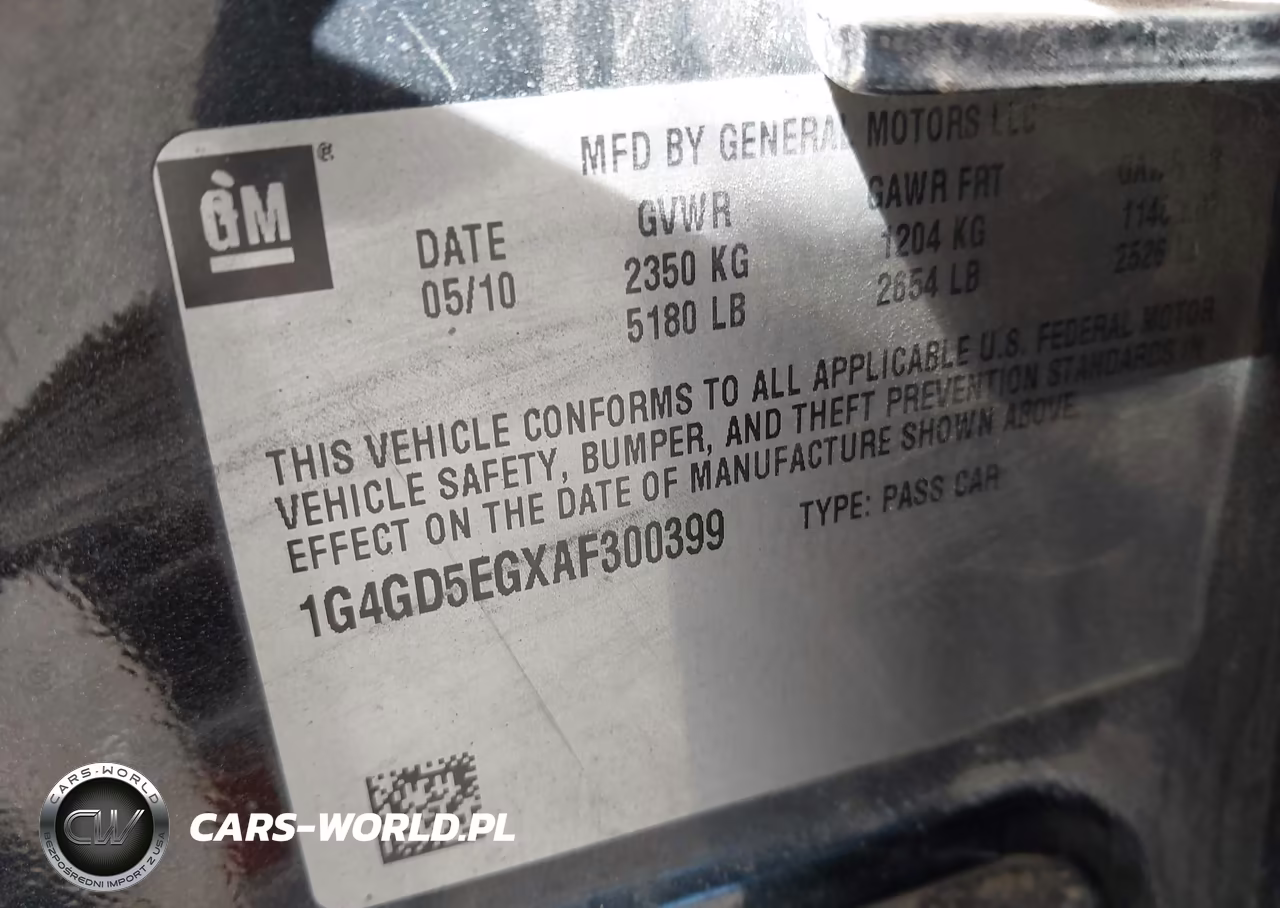 2010 Buick Lacrosse Cxl VIN:1G4GD5EGXAF300399 - 9