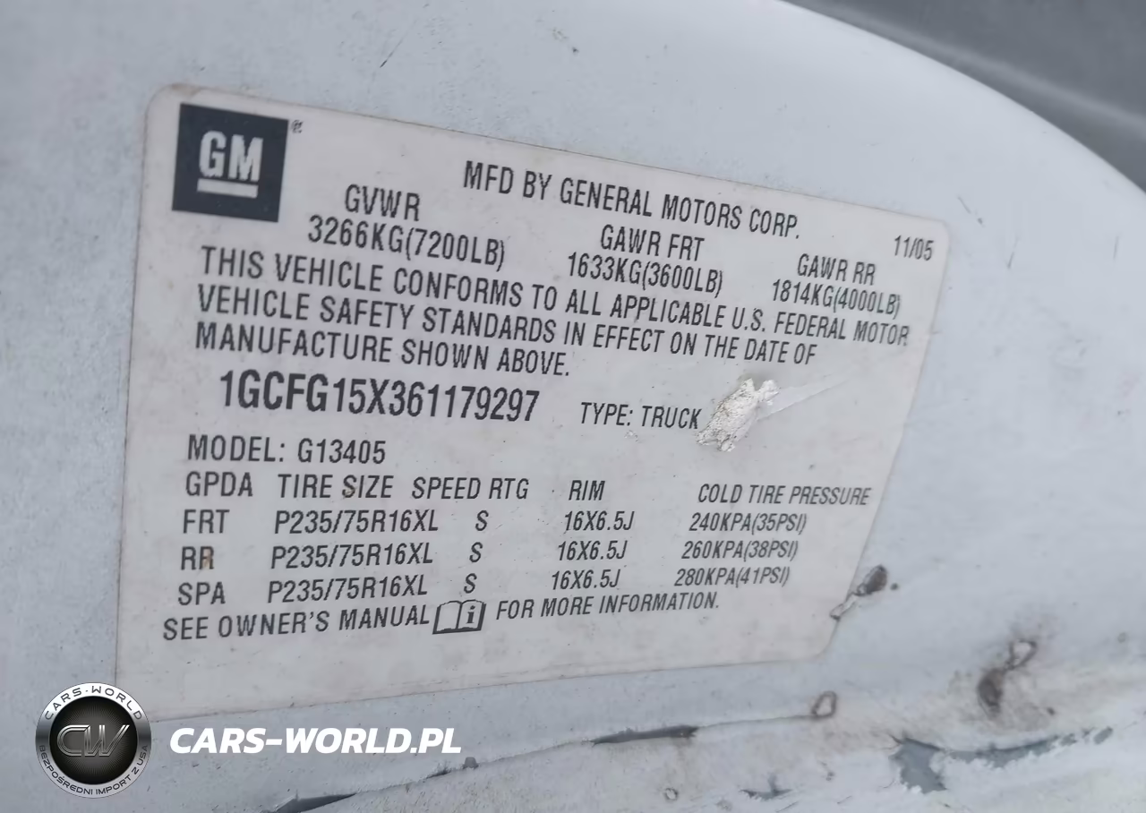 2006 Chevrolet Express Work Van VIN:1GCFG15X361179297 - 9