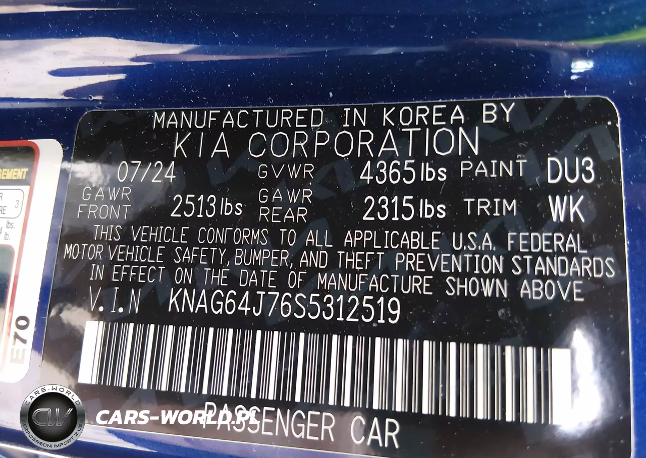 2025 Kia K5 Gt-Line VIN:KNAG64J76S5312519 - 9