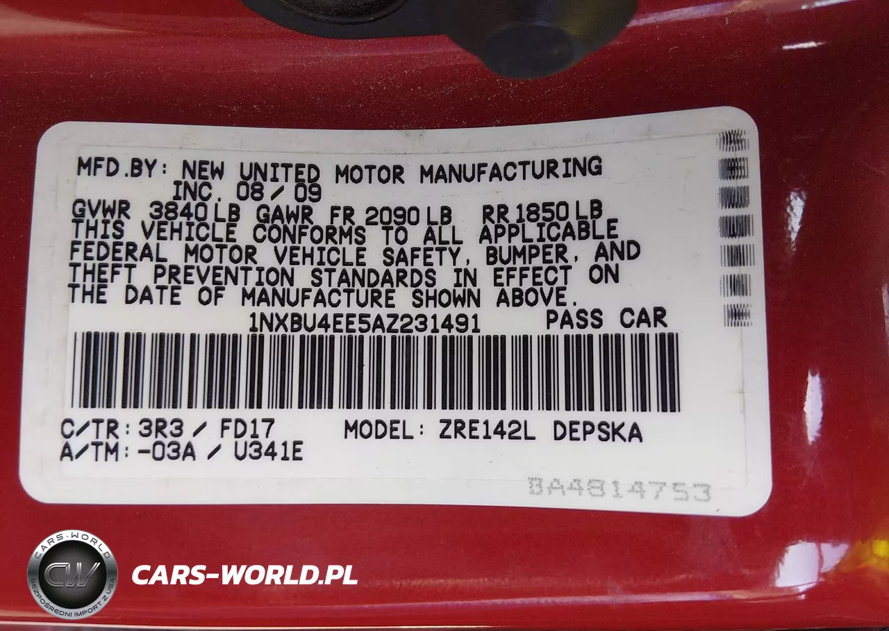 2010 Toyota Corolla S VIN:1NXBU4EE5AZ231491 - 9