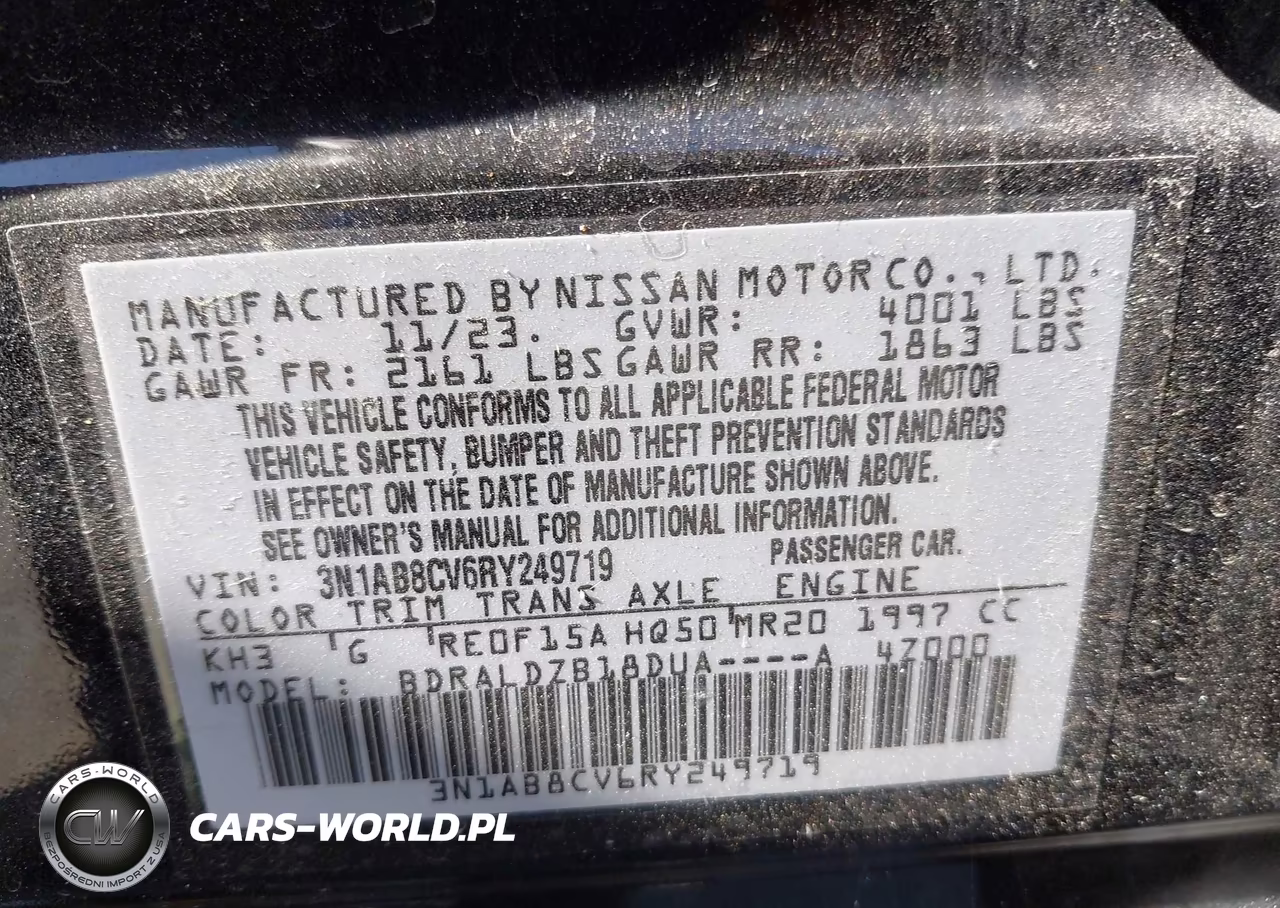 2024 Nissan Sentra Sv Xtronic Cvt VIN:3N1AB8CV6RY249719 - 9