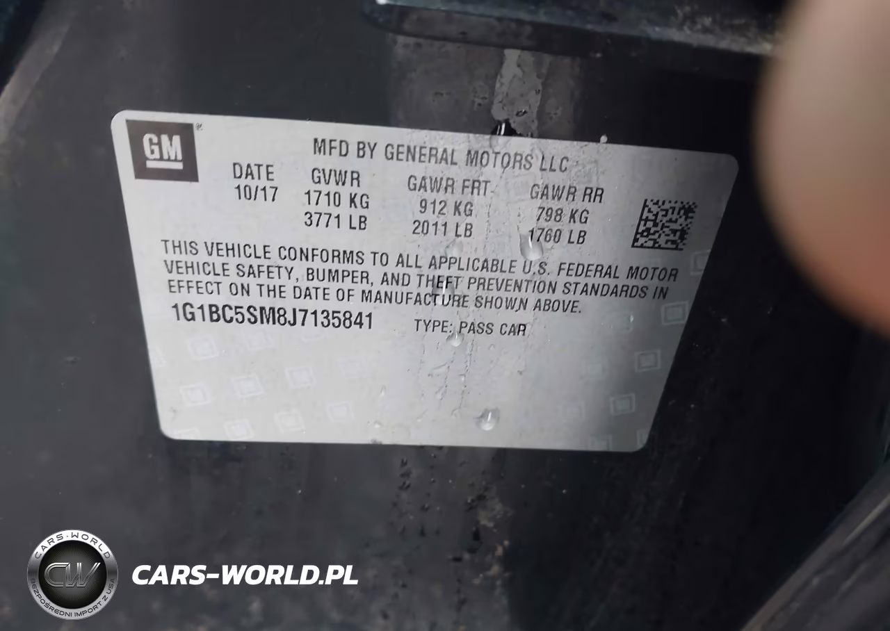 2018 Chevrolet Cruze Ls Auto VIN:1G1BC5SM8J7135841 - 9