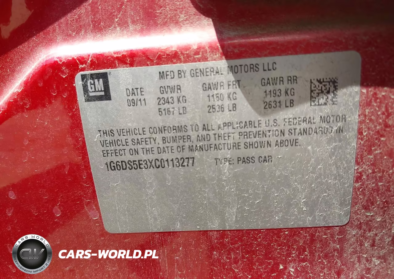 2012 Cadillac Cts Premium VIN:1G6DS5E3XC0113277 - 9