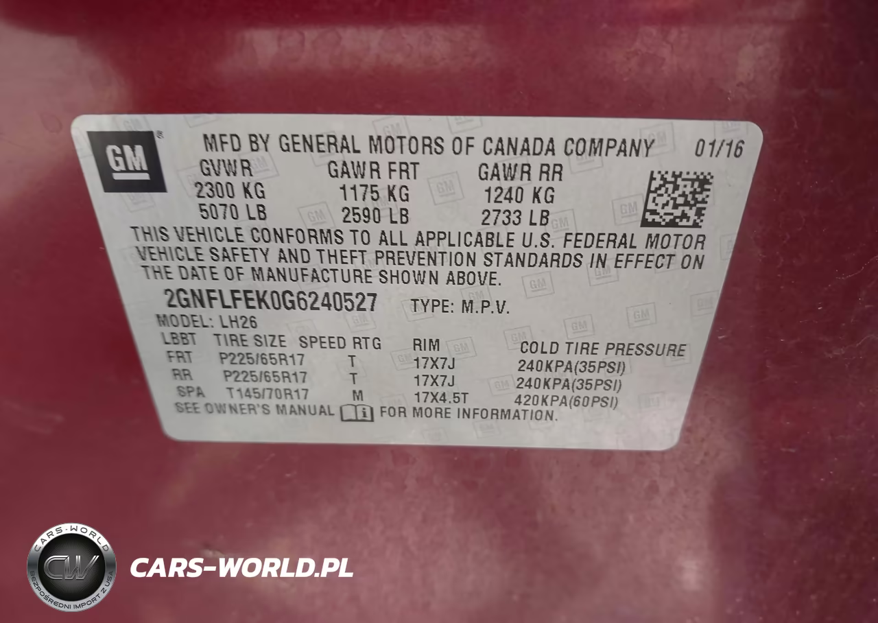 2016 Chevrolet Equinox Lt VIN:2GNFLFEK0G6240527 - 9