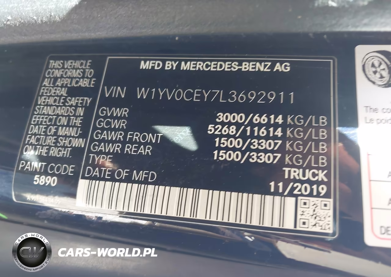 2020 Mercedes-Benz Metris VIN:W1YV0CEY7L3692911 - 9