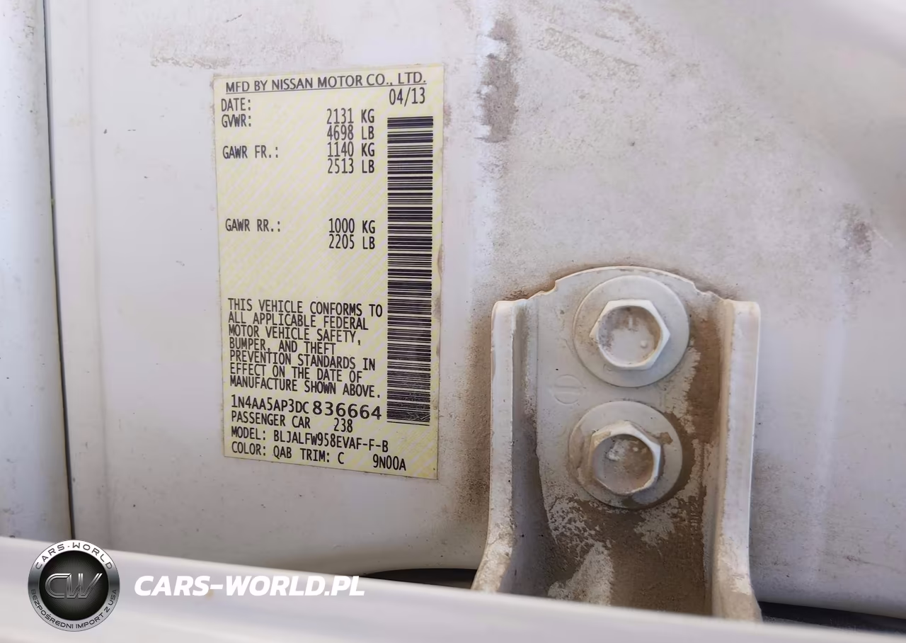 2013 Nissan Maxima 3.5 Sv VIN:1N4AA5AP3DC836664 - 9
