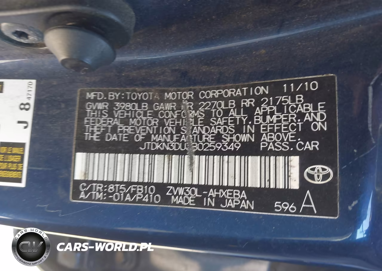2011 Toyota Prius Three VIN:JTDKN3DU3B0259349 - 9