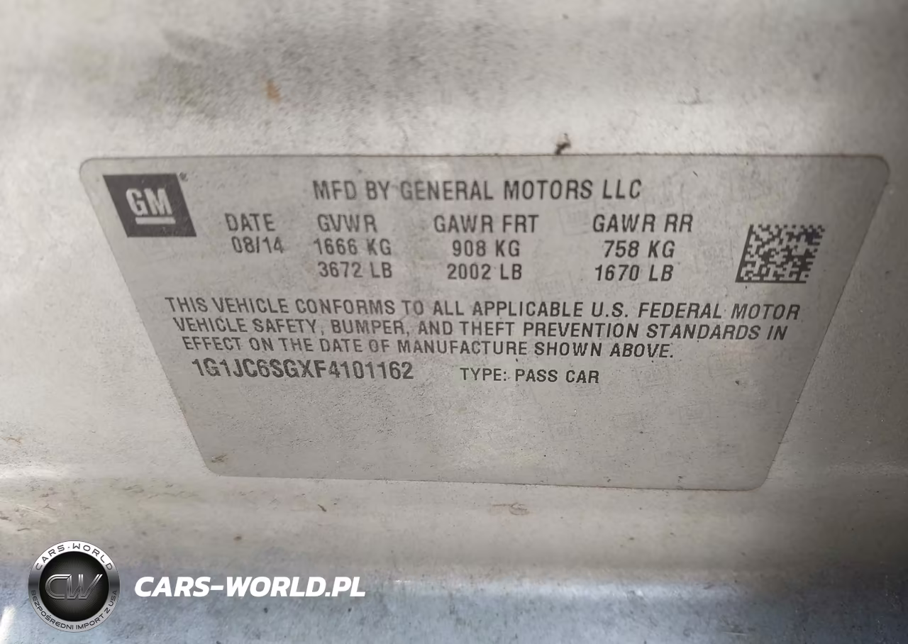 2015 Chevrolet Sonic Lt Auto VIN:1G1JC6SGXF4101162 - 9