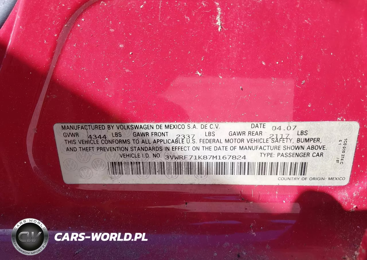 2007 Volkswagen Jetta 2.5 VIN:3VWRF71K87M167824 - 9