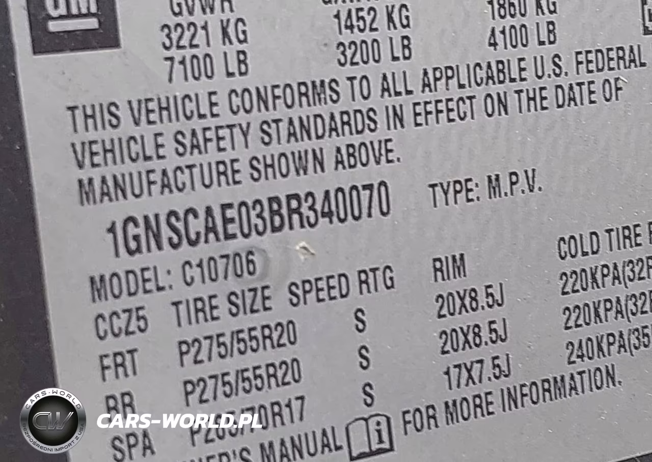 2011 Chevrolet Tahoe Ls VIN:1GNSCAE03BR340070 - 9