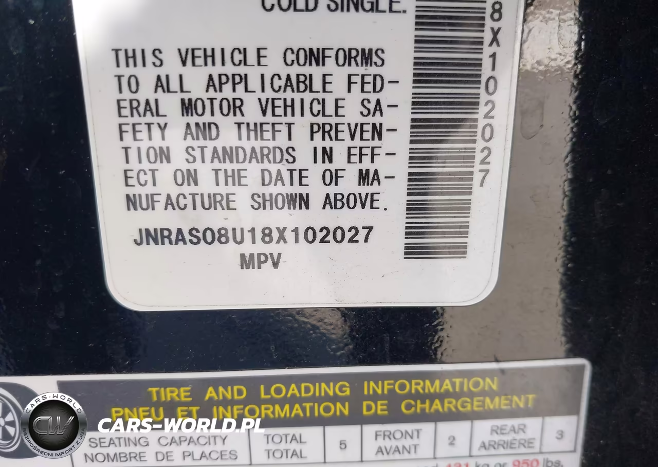2008 Infiniti Fx35 VIN:JNRAS08U18X102027 - 9