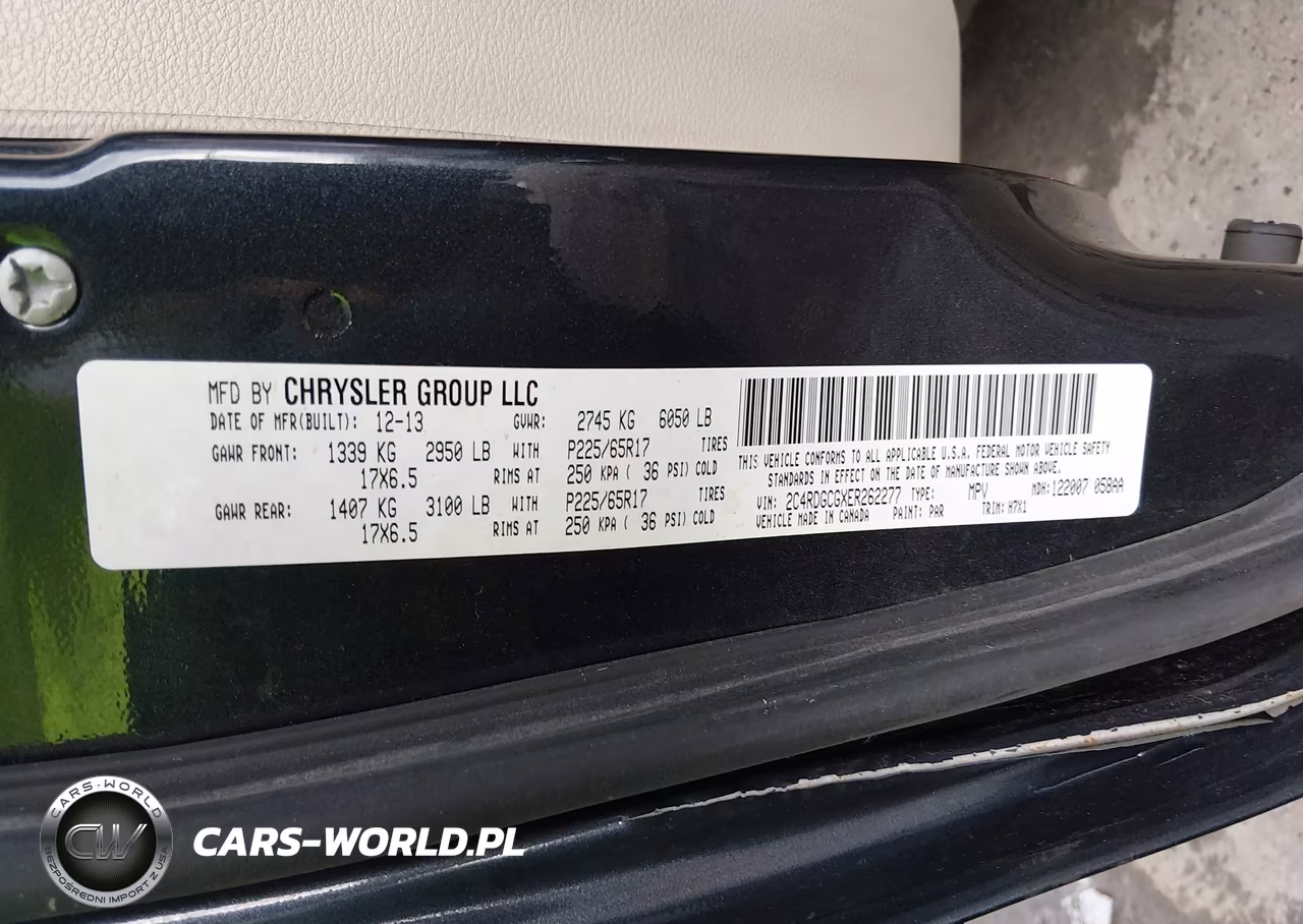 2014 Dodge Grand Caravan Sxt VIN:2C4RDGCGXER262277 - 9