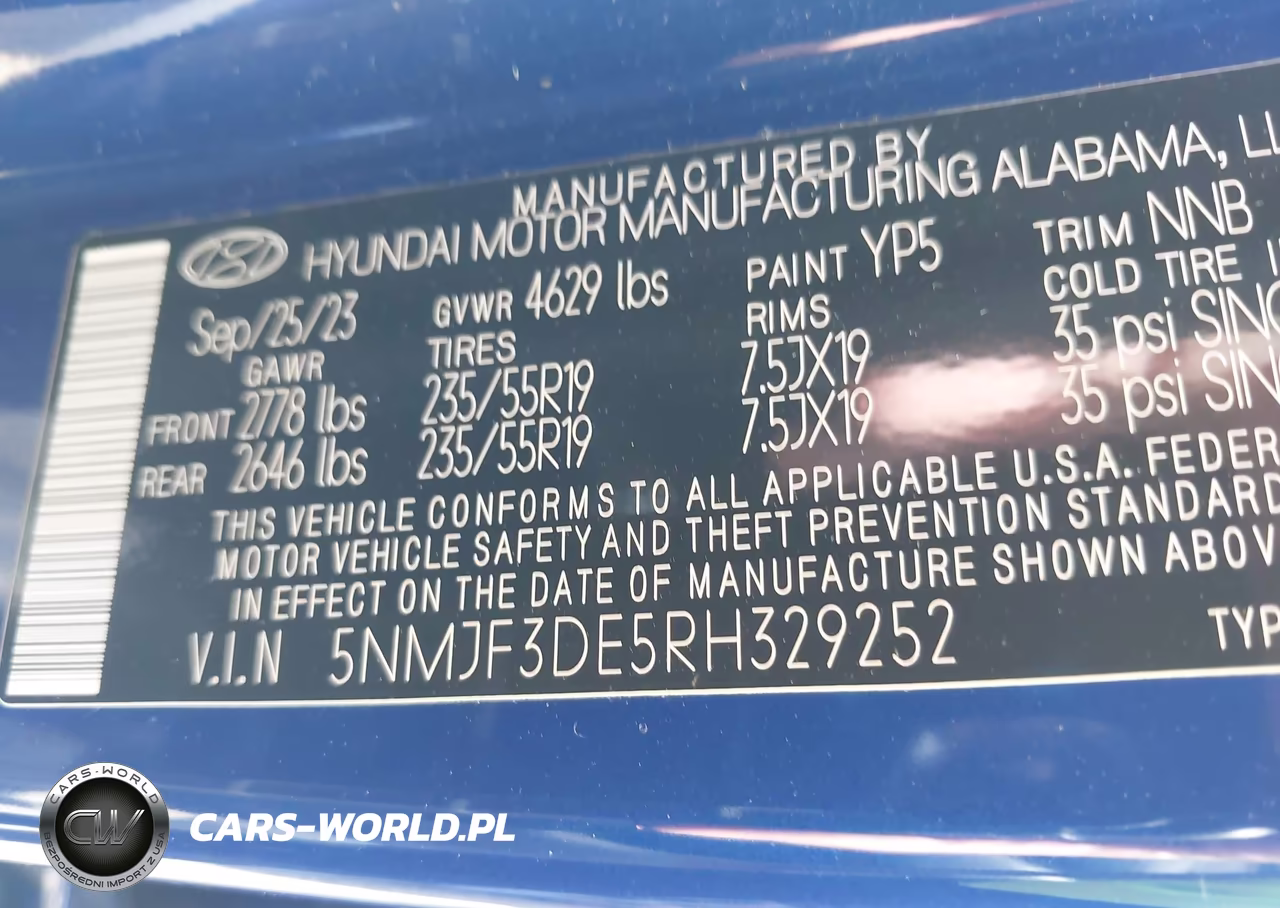 2024 Hyundai Tucson Sel VIN:5NMJF3DE5RH329252 - 9