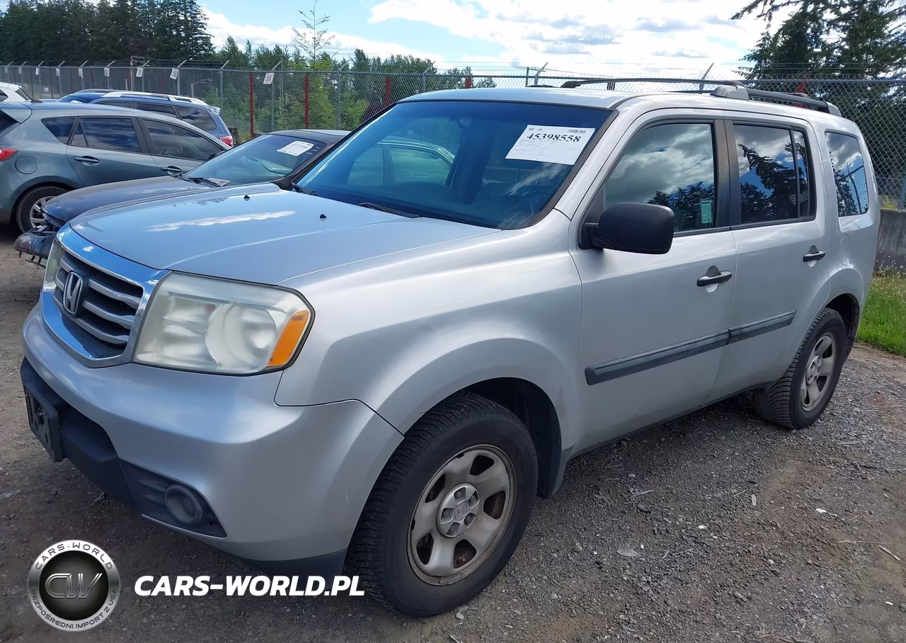 2013 Honda Pilot Lx VIN:5FNYF3H23DB044123 - 2