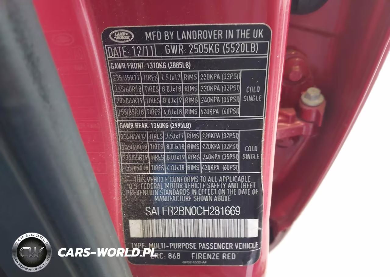 2012 Land Rover Lr2 VIN:SALFR2BN0CH281669 - 9