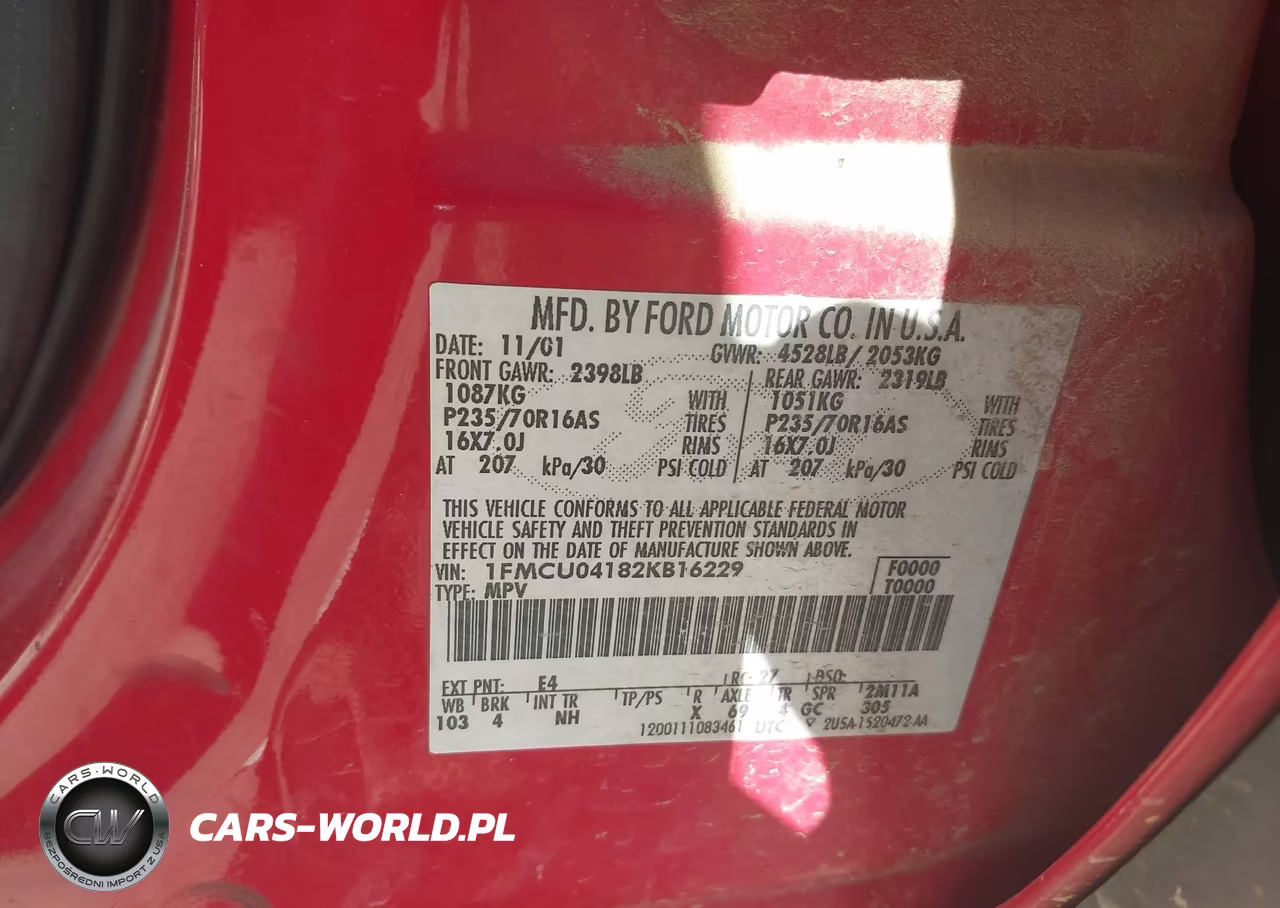 2002 Ford Escape Xlt VIN:1FMCU04182KB16229 - 9