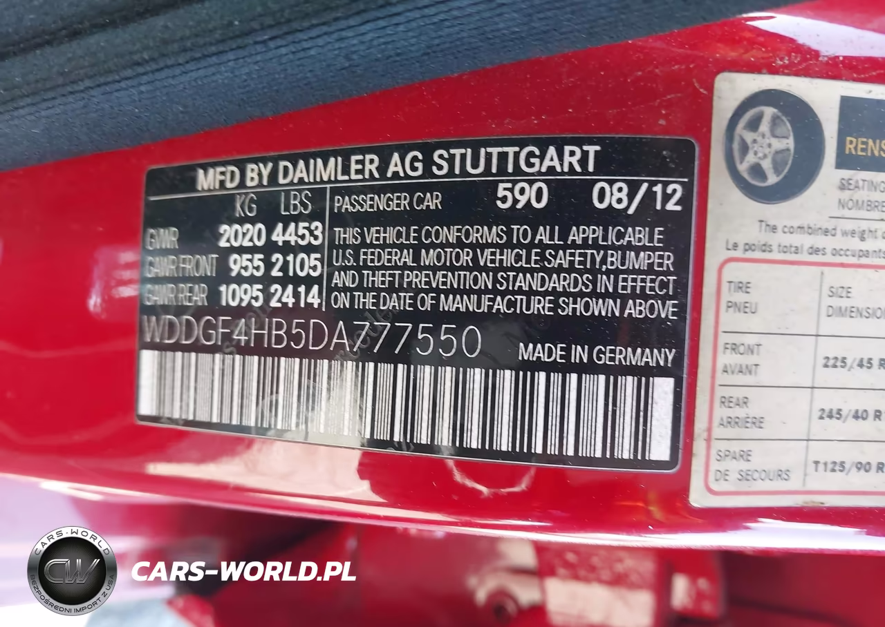 2013 Mercedes-Benz C 250 Sport VIN:WDDGF4HB5DA777550 - 9