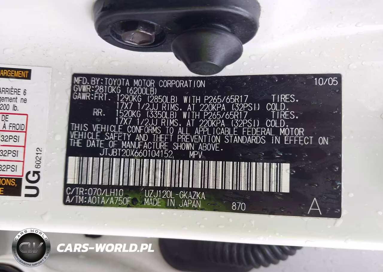 2006 Lexus Gx 470 VIN:JTJBT20X660104152 - 9
