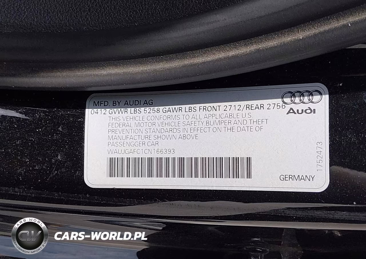 2012 Audi A6 3.0 Premium VIN:WAUJGAFC1CN166393 - 7