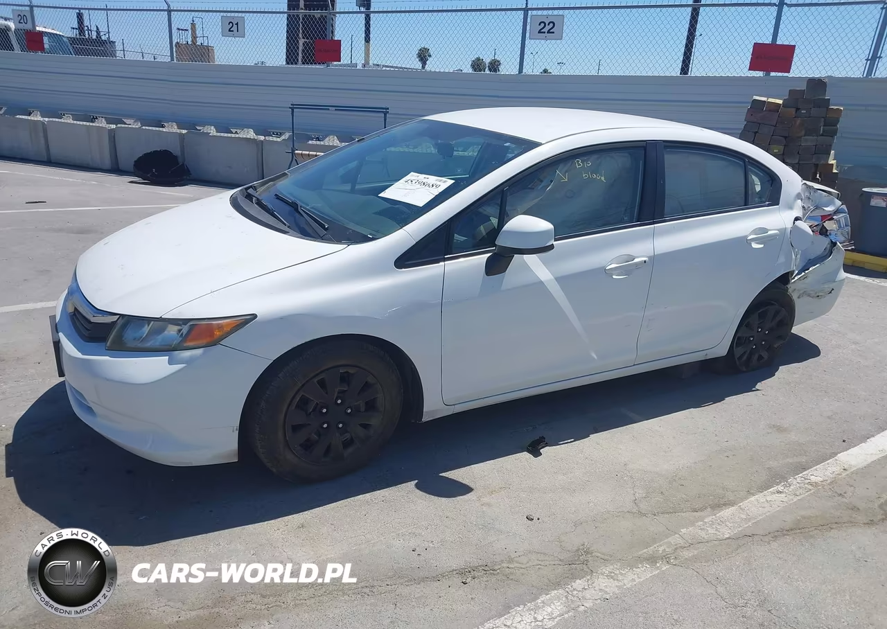 2012 Honda Civic Lx VIN:19XFB2F58CE351348 - 2