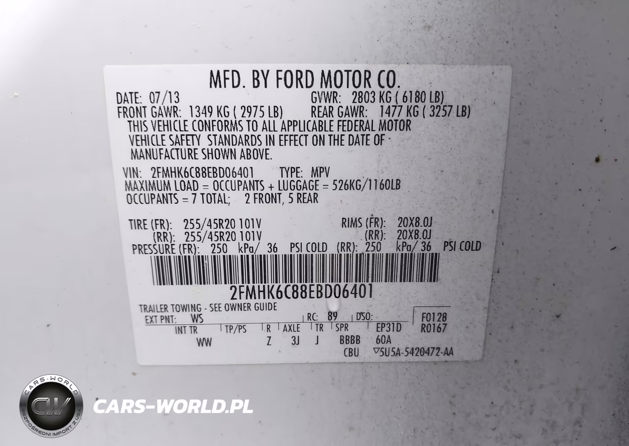 2014 Ford Flex Sel VIN:2FMHK6C88EBD06401 - 9