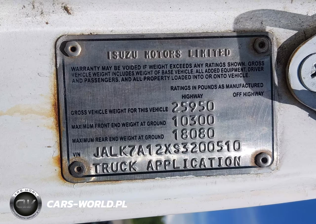 1995 Isuzu Ftr VIN:JALK7A12XS3200510 - 9