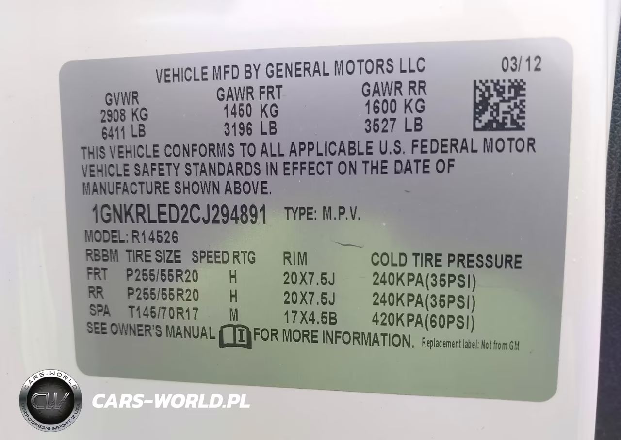 2012 Chevrolet Traverse Ltz VIN:1GNKRLED2CJ294891 - 9