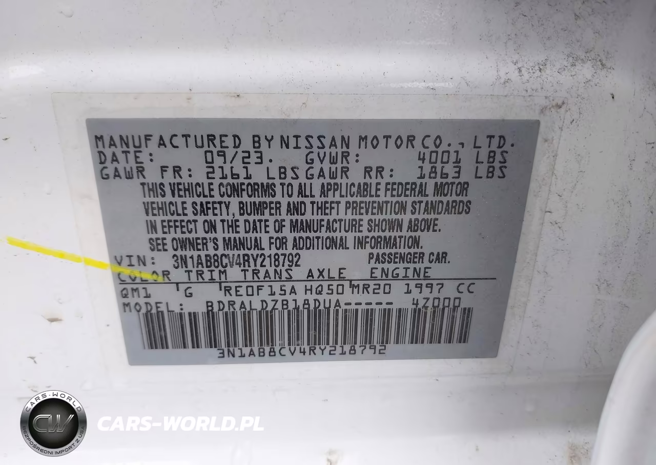 2024 Nissan Sentra Sv Xtronic Cvt VIN:3N1AB8CV4RY218792 - 9
