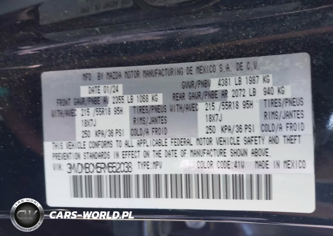 2024 Mazda Cx-30 2.5 S Preferred Package VIN:3MVDMBCM5RM652038 - 9