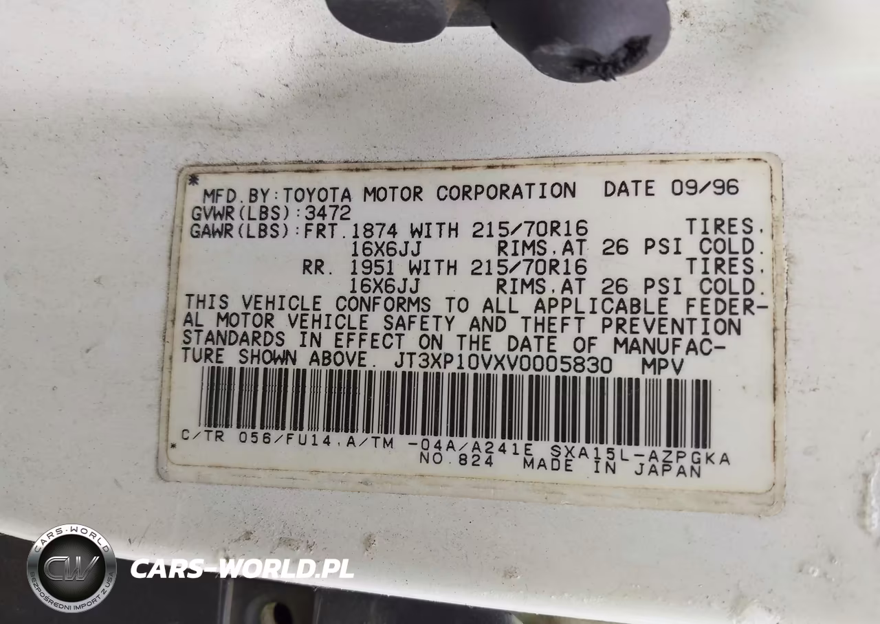 1997 Toyota Rav4 VIN:JT3XP10VXV0005830 - 7