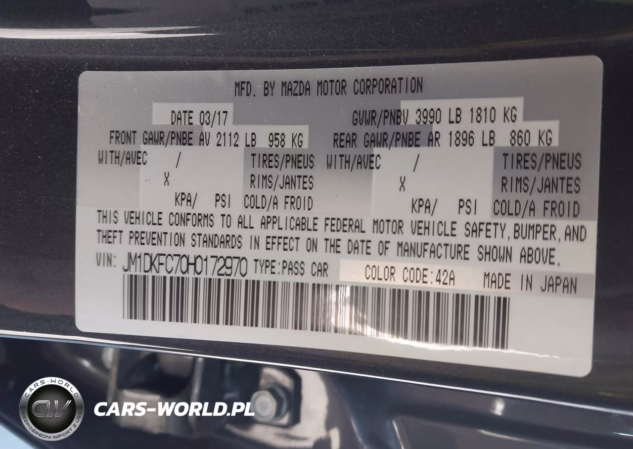 2017 Mazda Cx-3 Touring VIN:JM1DKFC70H0172970 - 9