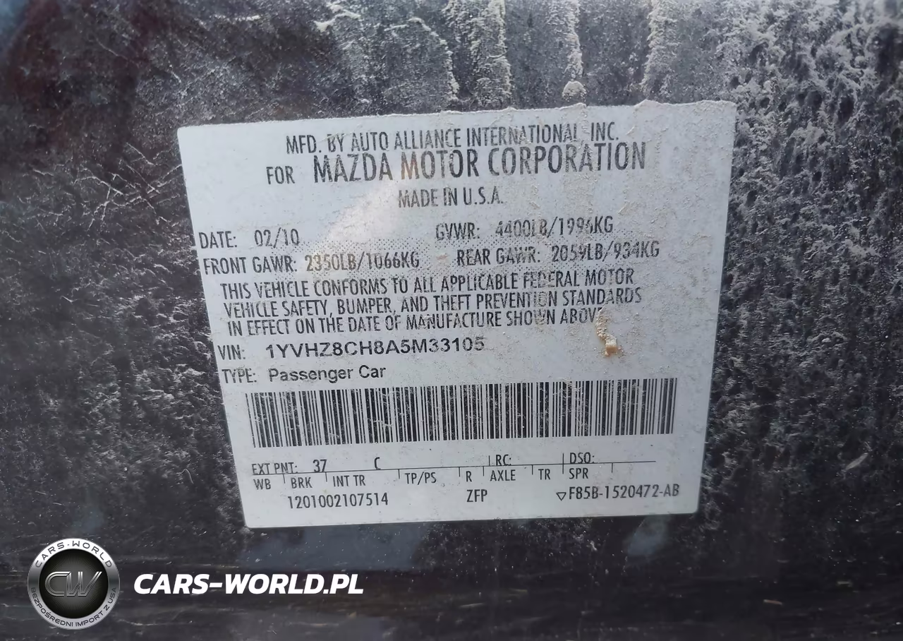 2010 Mazda Mazda6 I Touring VIN:1YVHZ8CH8A5M33105 - 9