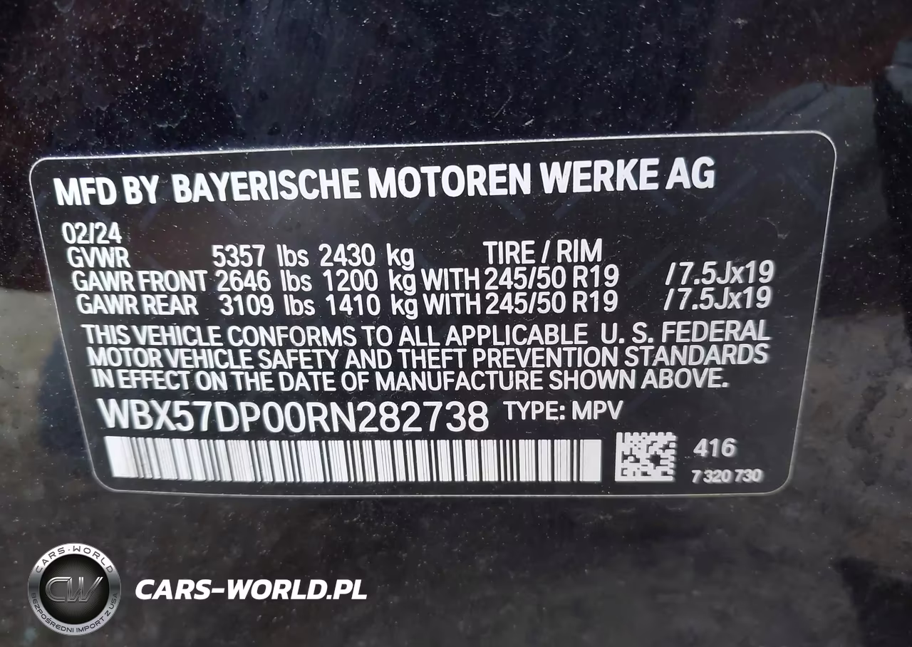 2024 BMW X3 xDrive30I VIN:WBX57DP00RN282738 - 9