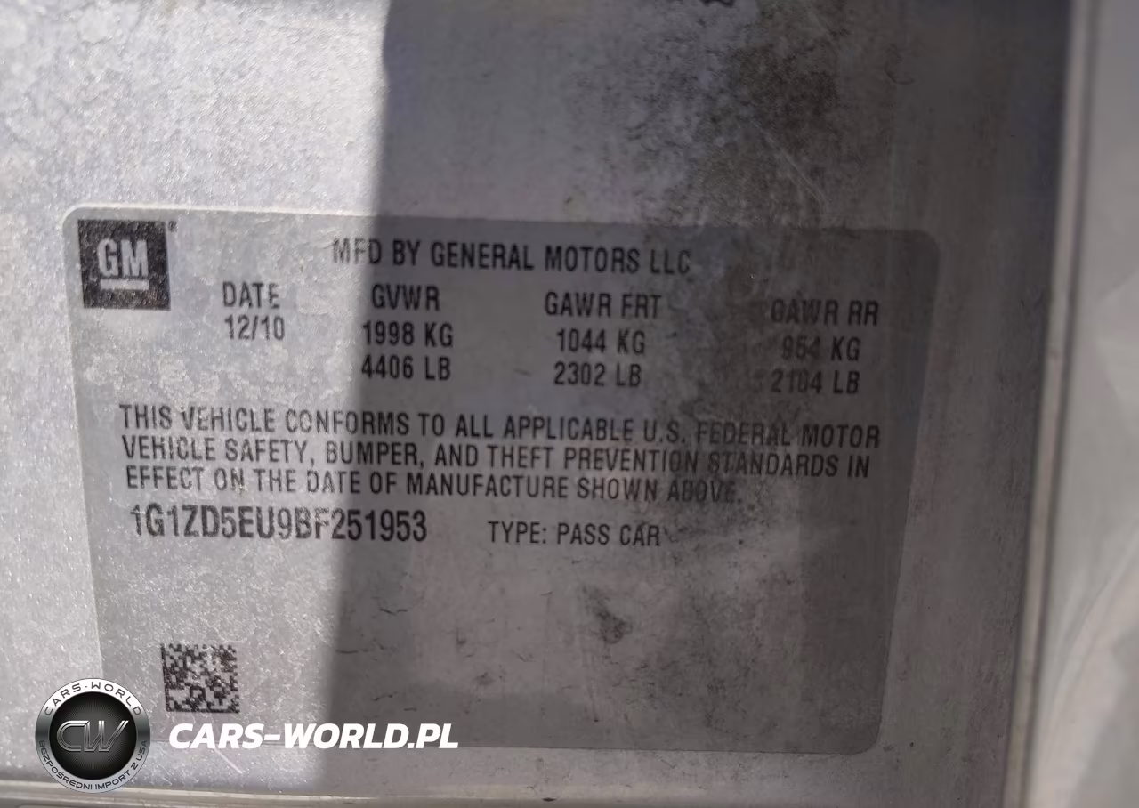 2011 Chevrolet Malibu 2Lt VIN:1G1ZD5EU9BF251953 - 9