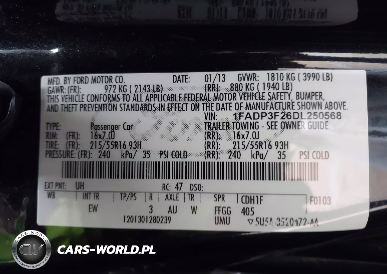 2013 Ford Focus Se VIN:1FADP3F26DL250568 - 9