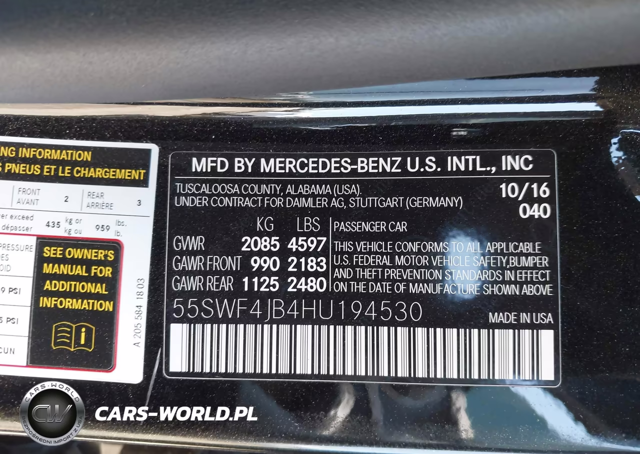 2017 Mercedes-Benz C 300 VIN:55SWF4JB4HU194530 - 9