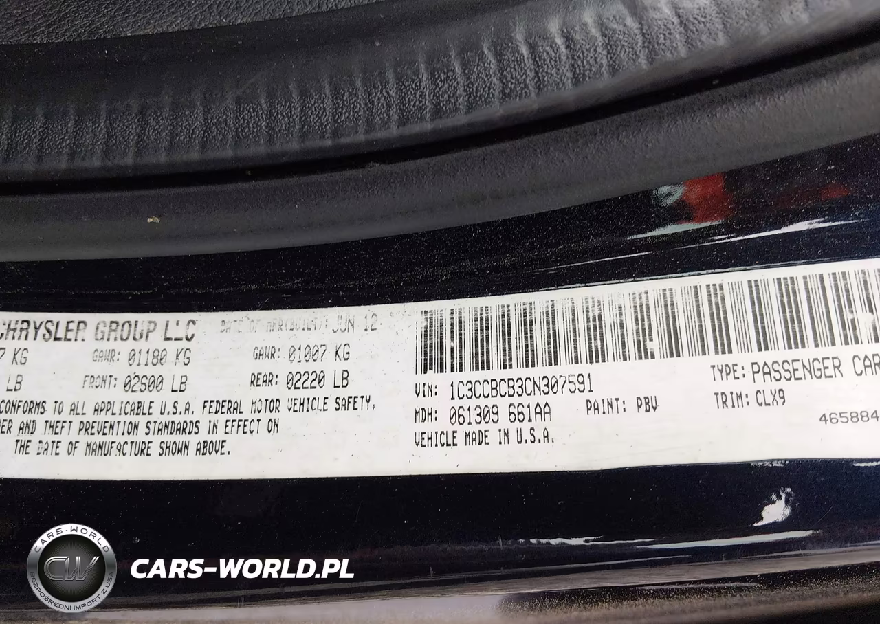 CHRYSLER 200 VIN:1C3CCBCB3CN307591 - 9