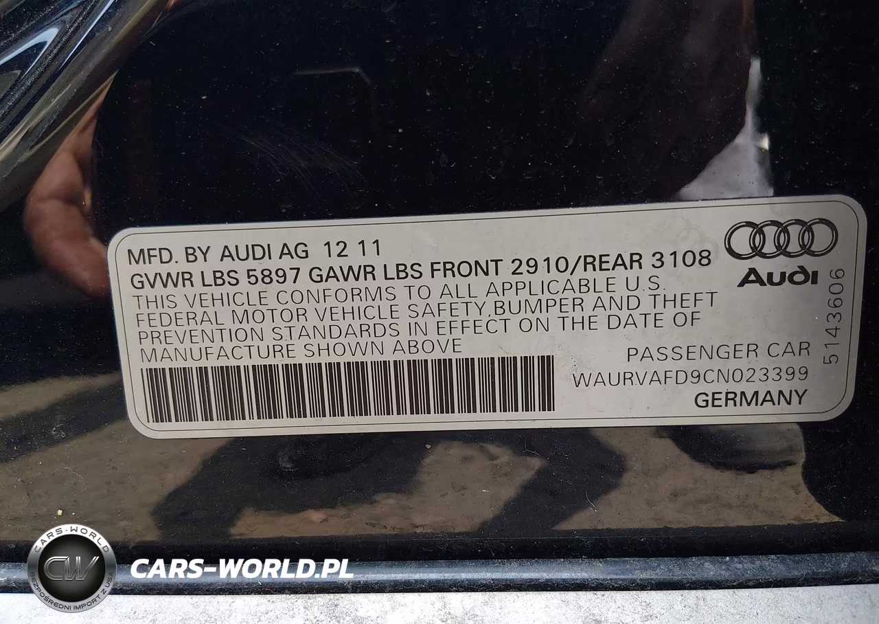 2012 Audi A8 L L 4.2 (Tiptronic) (No Longer Orderable) VIN:WAURVAFD9CN023399 - 9