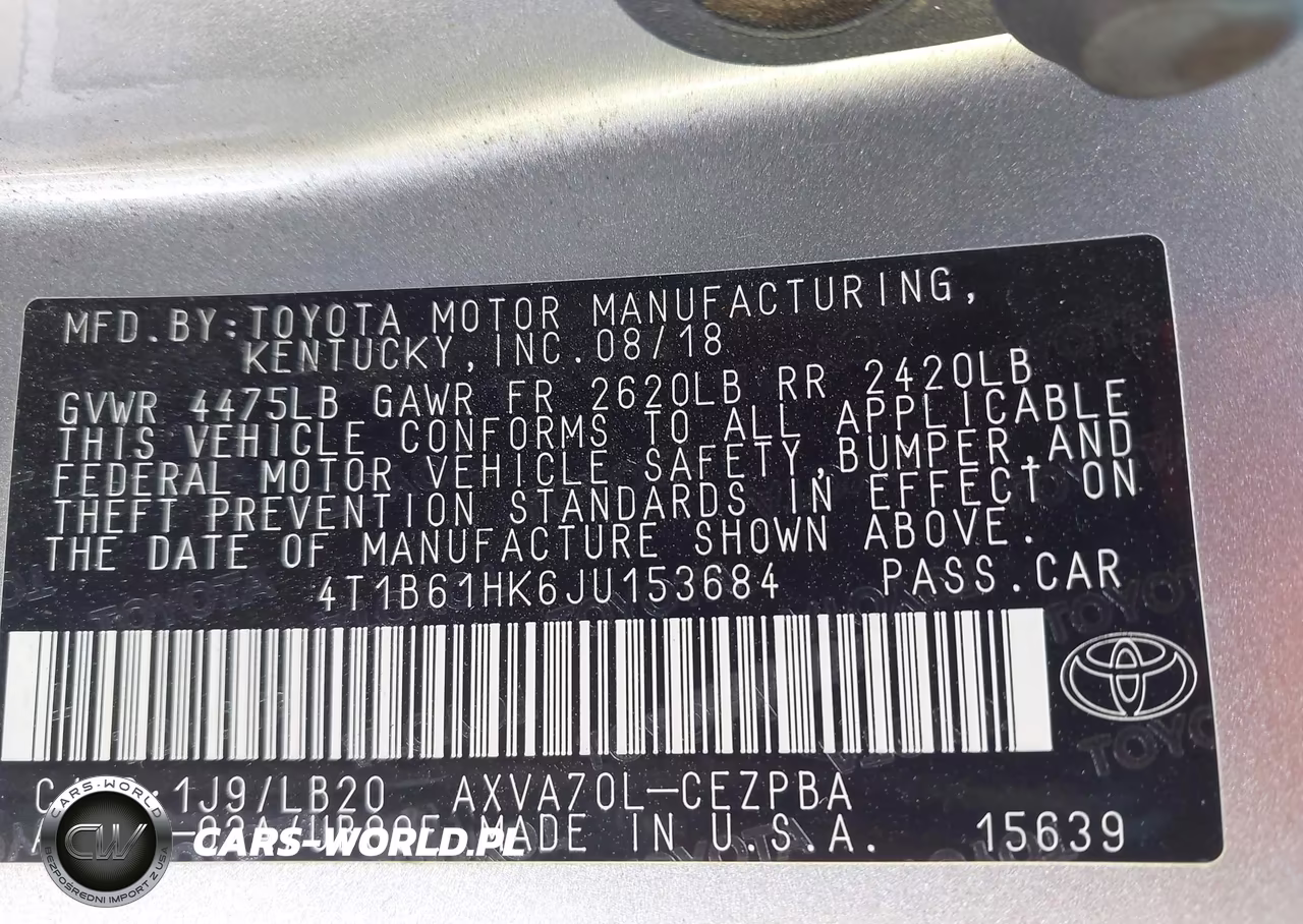 2018 Toyota Camry Xse VIN:4T1B61HK6JU153684 - 9