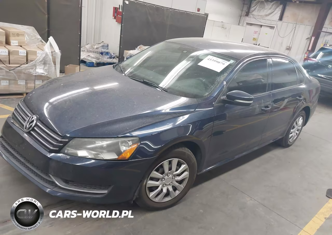 2013 Volkswagen Passat 2.5L S VIN:1VWAP7A3XDC078045 - 2