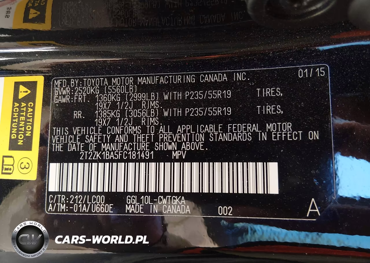 2015 Lexus Rx 350 VIN:2T2ZK1BA5FC181491 - 9