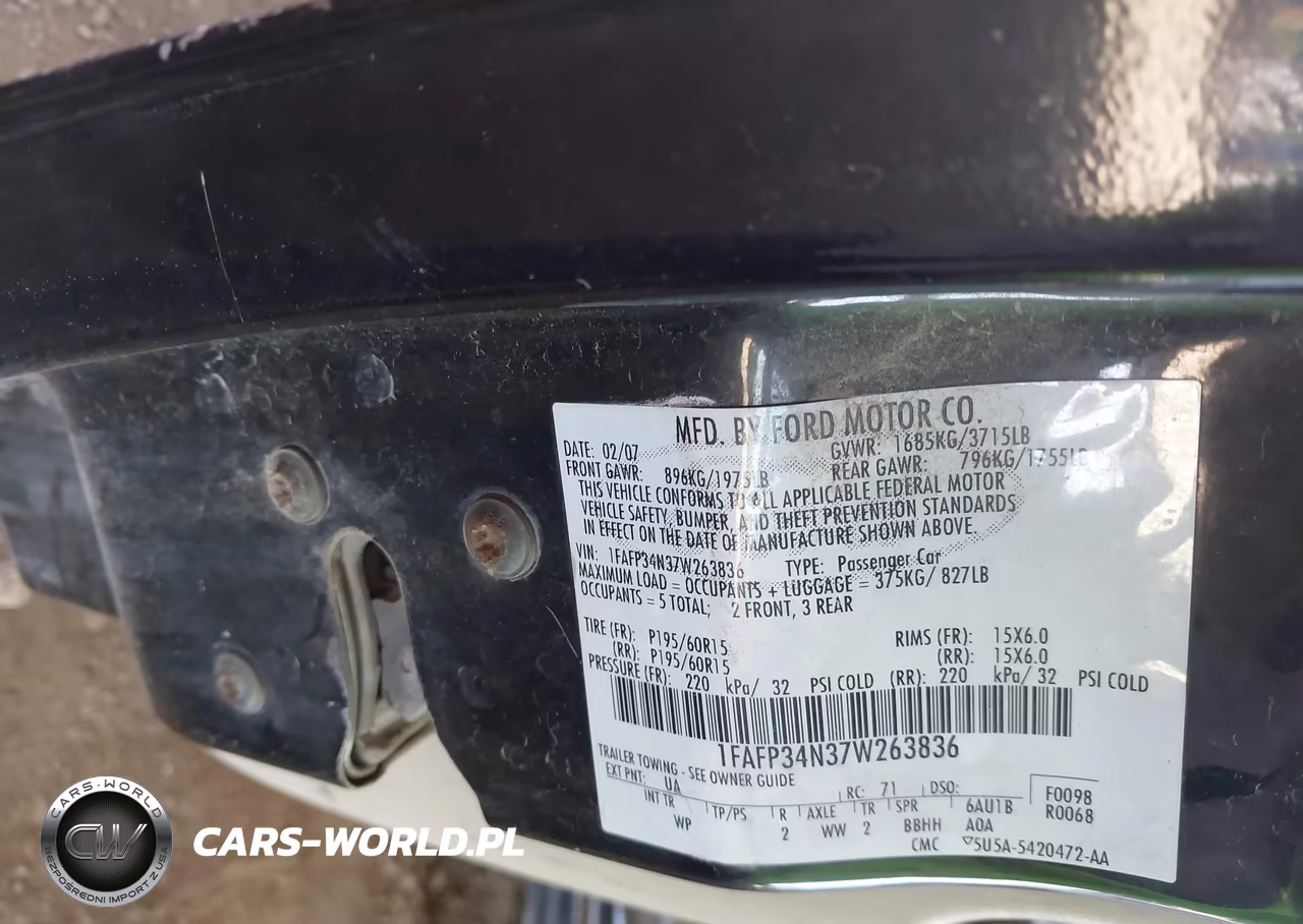 2007 Ford Focus S-Se-Ses VIN:1FAFP34N37W263836 - 9