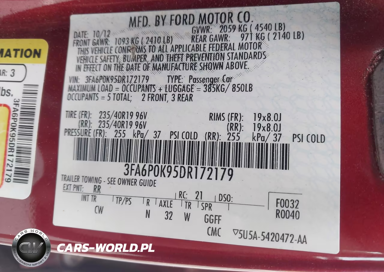 2013 Ford Fusion Titanium VIN:3FA6P0K95DR172179 - 9