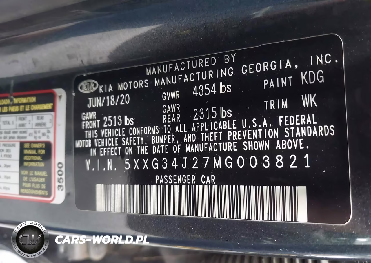 2021 Kia K5 Ex VIN:5XXG34J27MG003821 - 9