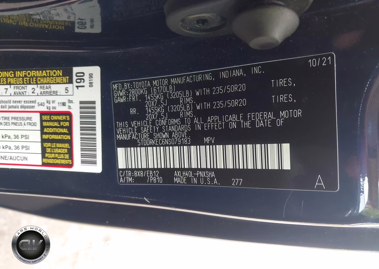2022 Toyota Sienna Xse VIN:5TDDRKEC6NS079183 - 9